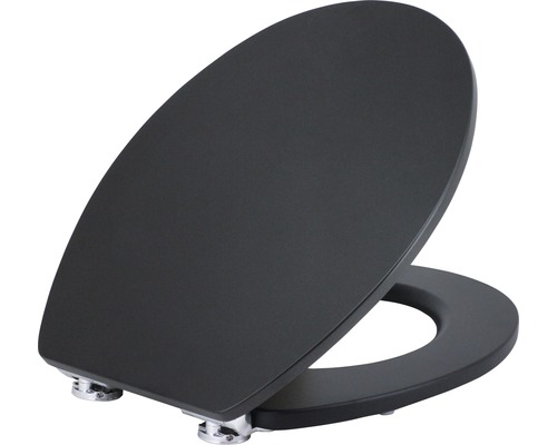 FORM & STYLE Wc-bril mat zwart met quick-release en softclose FORM & STYLE Wc-bril mat zwart met quick-release en softclose