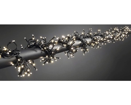 KONSTSMIDE Kerstverlichting LED clusterverlichting micro 768 lampjes warmwit 5,8 m LED-lichtslinger met warm wit licht om een staaf gewikkeld