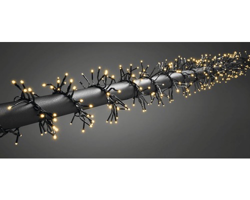 KONSTSMIDE Kerstverlichting LED micro clusterverlichting 768 lampjes extra warmwit 5,80 m Lichtsnoer met warmwitte lampjes om een staaf gewikkeld