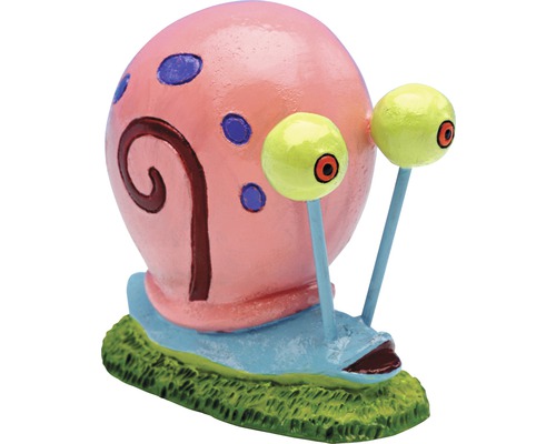 Decoratieve Gary de slak als aquariumdecoratie