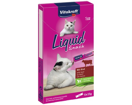 VITAKRAFT Kattensnack Liquid rund 6x15 g