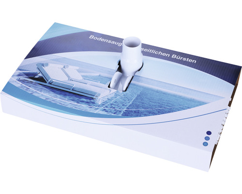 Zwembadstofzuiger met zijborstels in doos