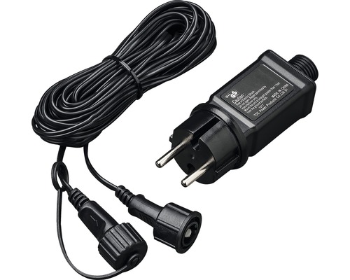 Transformator met kabel en stekker voor verlichtingssystemen