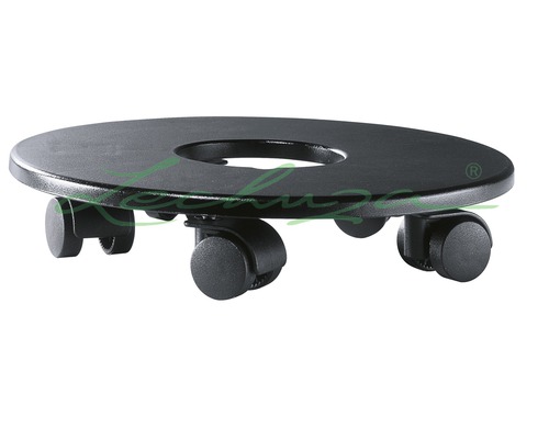 Rolonderzetter voor plantenbakken met ronde vorm en vier rollen