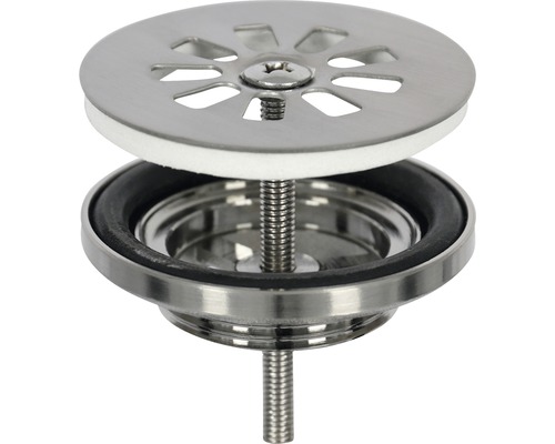 Spoelbakafvoerset van metaal