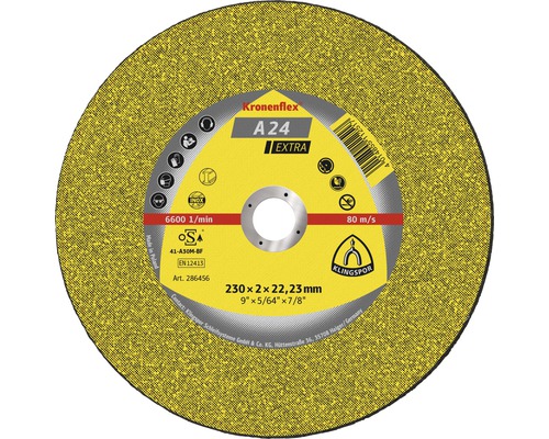KLINGSPOR Doorslijpschijf A 24 Extra voor metaal Ø 180x22,23 mm