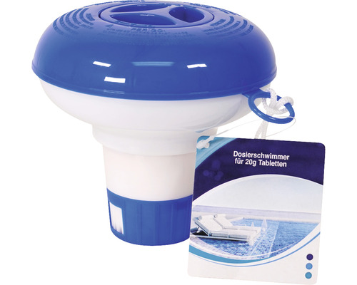 Drijvende chloordispenser voor tabletten van 20 gram voor zwembadonderhoud