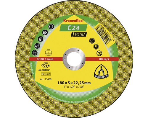 KLINGSPOR Doorslijpschijf C 24 Extra voor steen & beton Ø 115x22,23 mm