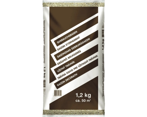 Zak met gazonzaad, 1,2 kilogram, voldoende voor circa 50 vierkante meter