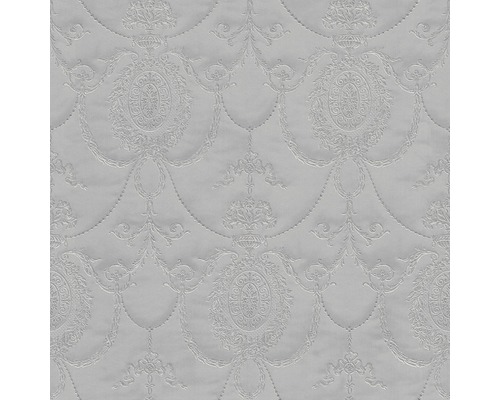 RASCH Vliesbehang 532128 Trainon XIII ornament grijs Textielachtergrond met gewatteerd, klassiek patroon