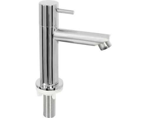 Enkele verchroomde wastafelkraan