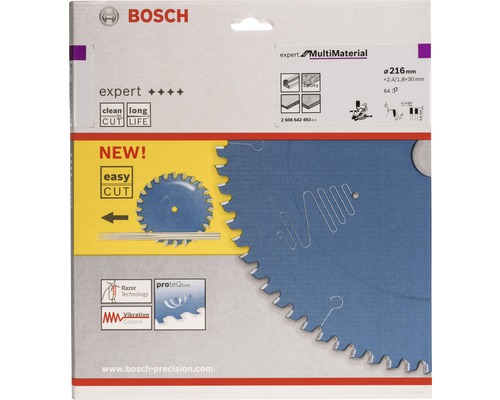 Bosch Logo. Bosch Expert Multi Materiaal zaagblad met 216 millimeter diameter.