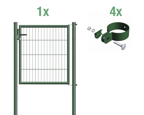 GAH.ALBERTS Eenstaafs gaasmatset enkele poort groen 100x75 cm