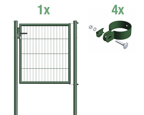 GAH.ALBERTS Eenstaafs gaasmatset enkele poort groen 100x125 cm
