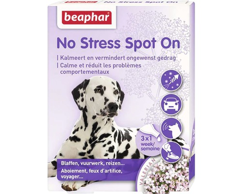 BEAPHAR No Stress Spot On Hond, Anti stressmiddel 3 pip