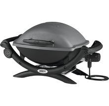 Weber elektrische barbecue met deksel en bedieningspaneel
