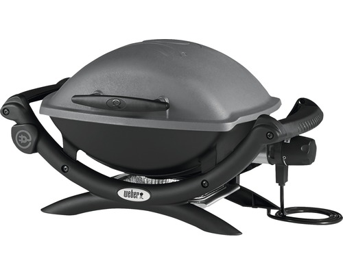 Weber elektrische barbecue met deksel en bedieningspaneel