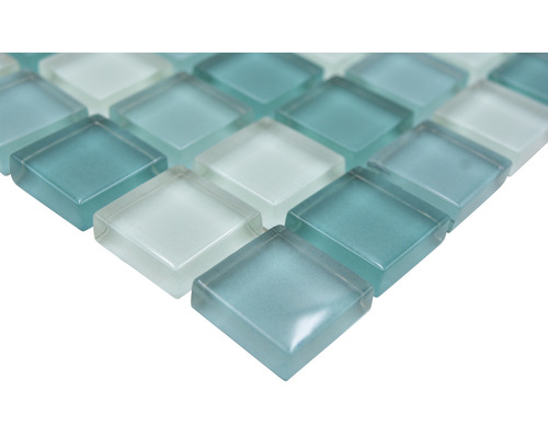 Vierkante mozaïektegels van glas