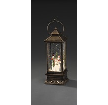 Decoratieve sneeuwbollantaarn met sneeuwmanmotief als kerstdecoratie