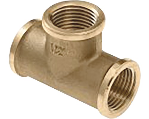 Draadfitting T stuk 3 x 1/2" binnendraad Draadfitting T stuk 3 x 1/2" binnendraad