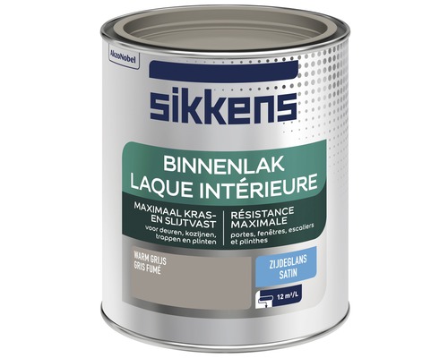 SIKKENS Binnenlak zijdeglans warmgrijs 750 ml Sikkens binnenlak verf in blik