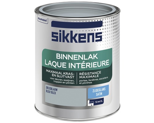 SIKKENS Binnenlak zijdeglans grijsblauw 750 ml Sikkens binnenlak, maximaal kras- en slijtvast
