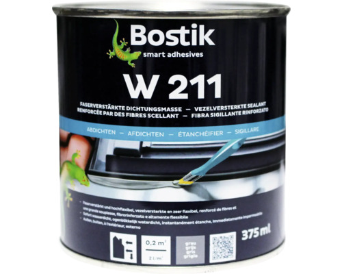 Bostik W 211 vezelversterkte afdichtingsmassa 375 ml blik