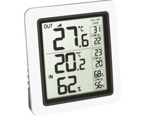 Digitale binnen- en buitenthermometer voor temperatuur- en vochtigheidsmeting