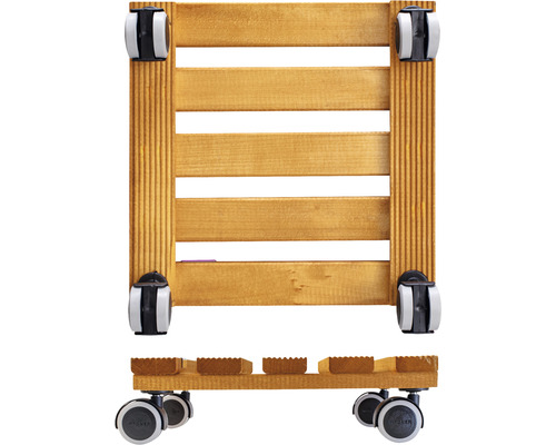 Houten rolplank met wielen voor gebruik binnenshuis