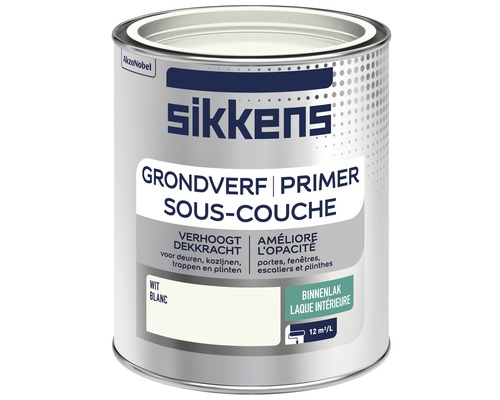 SIKKENS Binnenlak grondverf wit 750 ml SIKKENS Binnenlak grondverf wit 750 ml