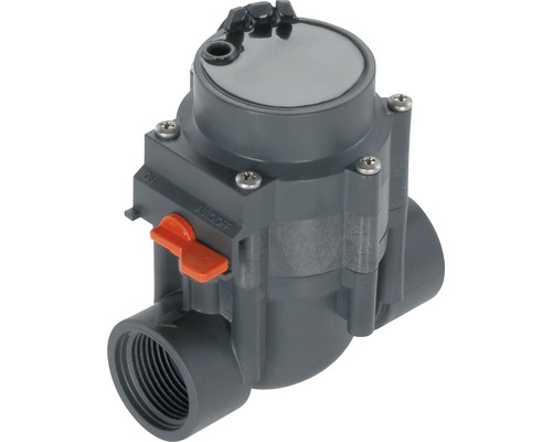 Kunststof irrigatieventiel met een schakelaar voor handmatige bediening