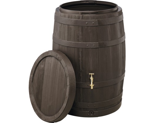 Regenton met deksel en kraan