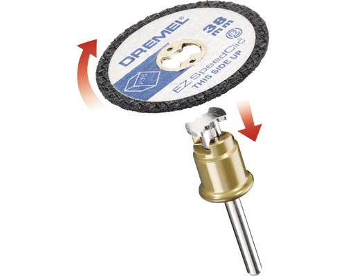 Dremel doorslijpschijf 38 mm met EZ SpeedClic opspandoorn