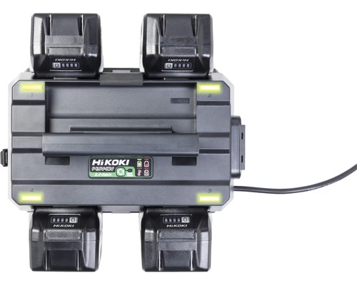 HiKoki acculader met vier accu''s