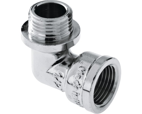 BONFIX Draad vertinde knie 1/2" binnendraad x 1/2" buitendraad Metalen hoekstuk met schroefdraadverbindingen