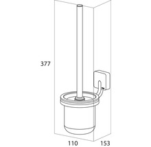 TIGER Toiletborstelset Impuls wandmontage RVS mat-thumb-3
