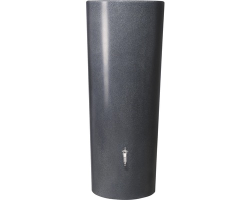 Grijze regenton met kraan