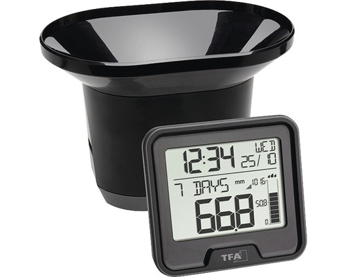 Digitale regenmeter met LCD scherm voor het meten van de neerslaghoeveelheid