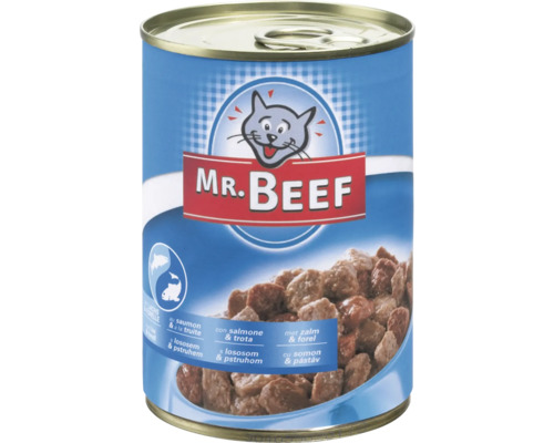 MR. BEEF Kattenvoer zalm en forel 400 g