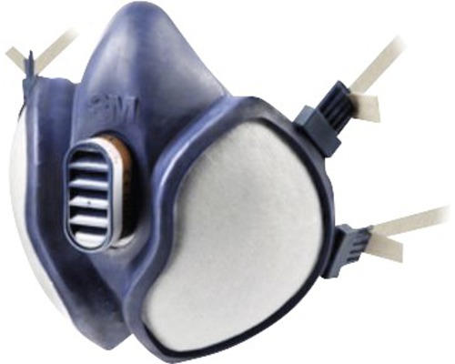 Halfgelaatsmasker met uitademventiel voor adembescherming