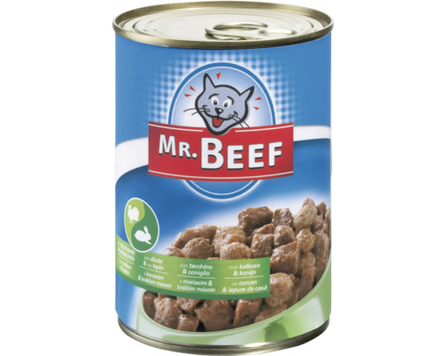 MR. BEEF Kattenvoer kalkoen en konijn 400 g