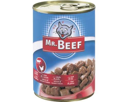 Mr. BEEF Kattenvoer kalf en kip 400 g