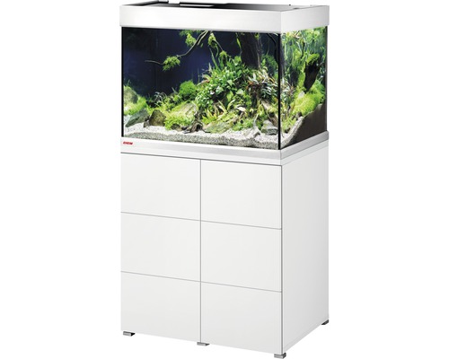 EHEIM Aquariumcombinatie Proxima 175 L classic met LED-verlichting en onderkast wit 71x51x132 cm