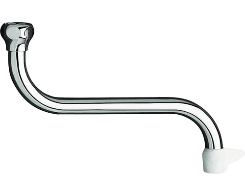 Universele S kraanonderuitloop met straalbroes 1/2" aanluiting lengte 135 mm Sifon voor wastafel