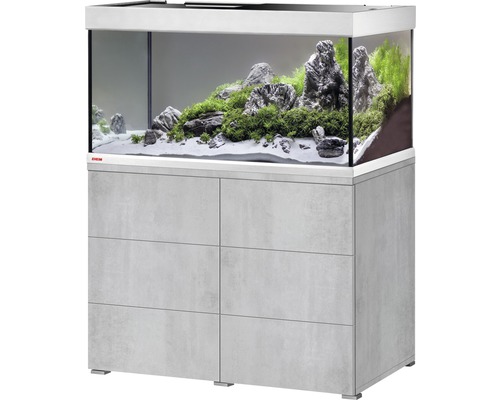 EHEIM Aquariumcombinatie Proxima 250 L classic met LED-verlichting en onderkast urban grijs 101x51x132 cm