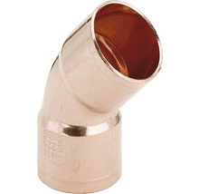 Soldeerfitting bocht 45° roodkoper 15 mm-thumb-0