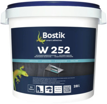 Emmer bitumen dikke coating W 252 van Bostik met een inhoud van 28 liter