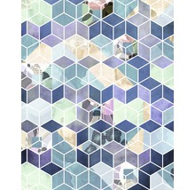 Geometrisch kubuspatroon met verschillende texturen