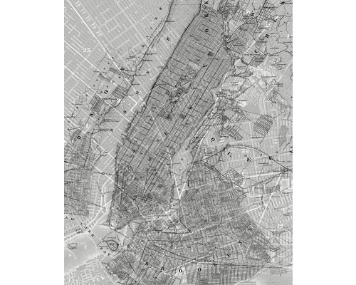 KOMAR Fotobehang vlies P033-VD2 NYC Map 200x250 cm