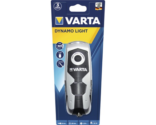 Varta Dynamo Light zaklamp in verpakking
